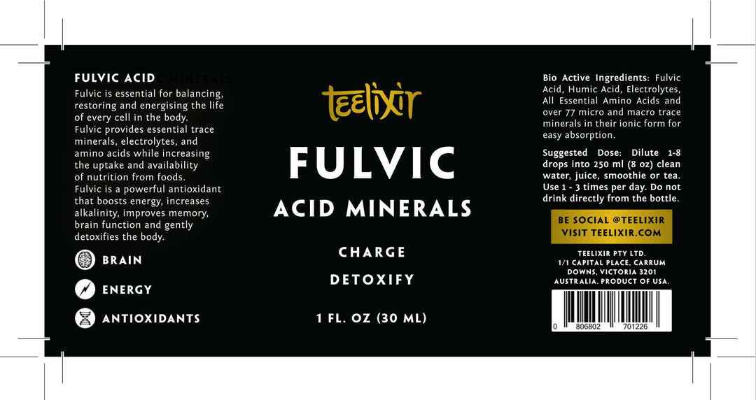 Teelixir Fulvic Acid Minerals Liquid