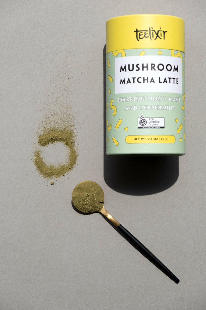 Teelixir Organic Mushroom Matcha Latte (With 61% Lion's Mane)