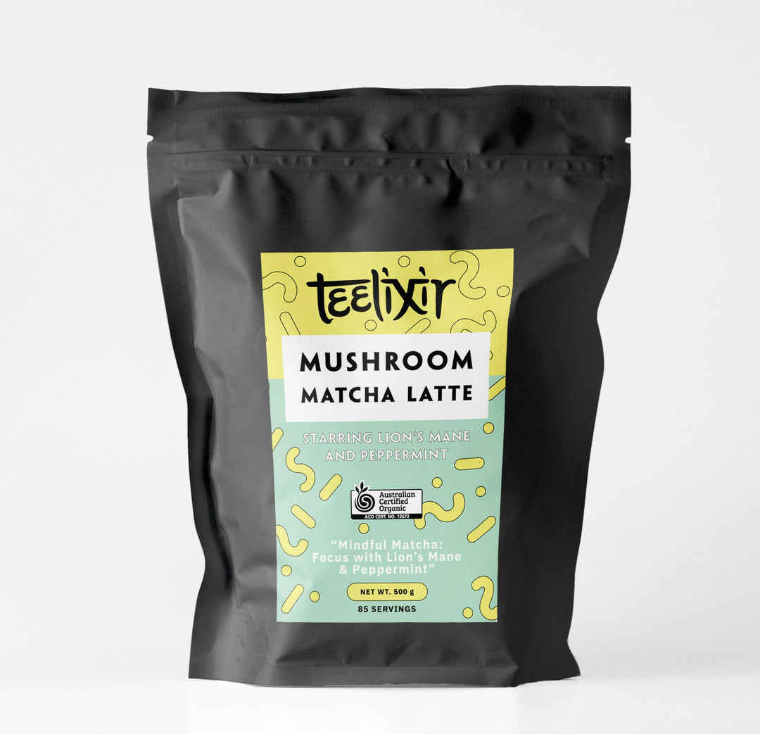 Teelixir Organic Mushroom Matcha Latte (With 61% Lion's Mane)