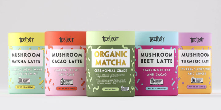 Teelixir Organic Mushroom Matcha Latte (With 61% Lion's Mane)