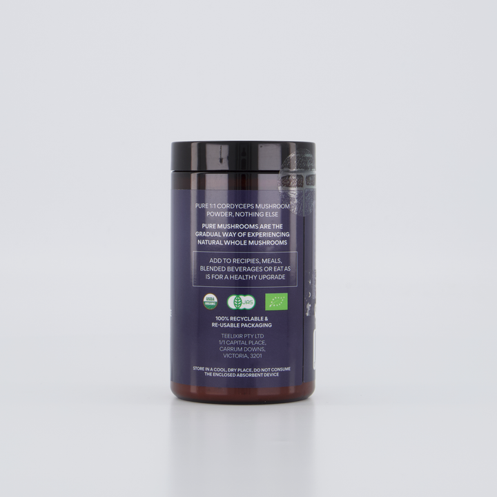Teelixir Organic Pure Cordyceps Mushrooms (1:1)