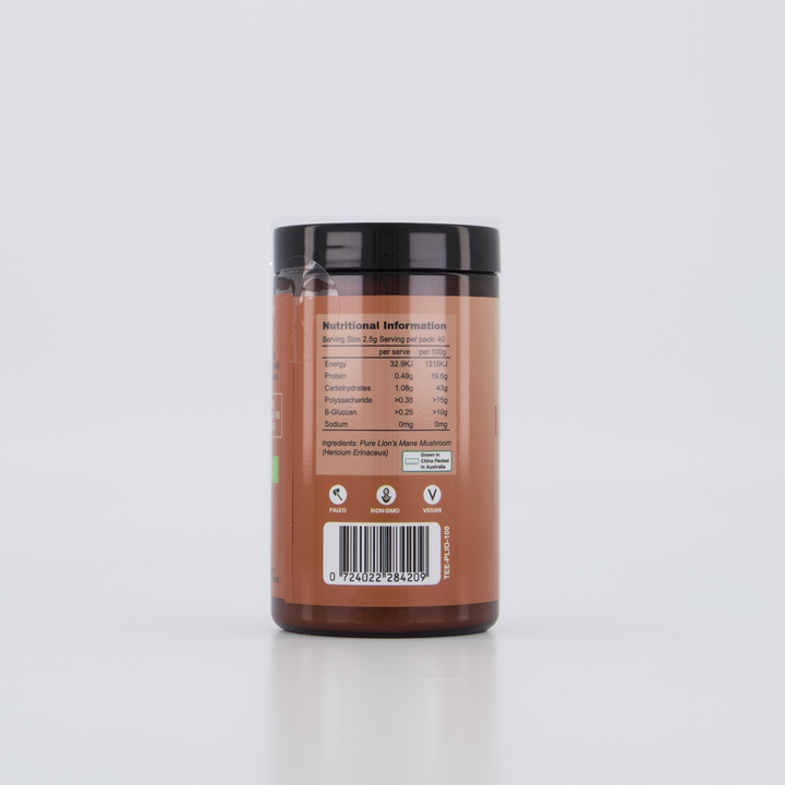 Teelixir Organic Pure Lion's Mane Mushroom (1:1)