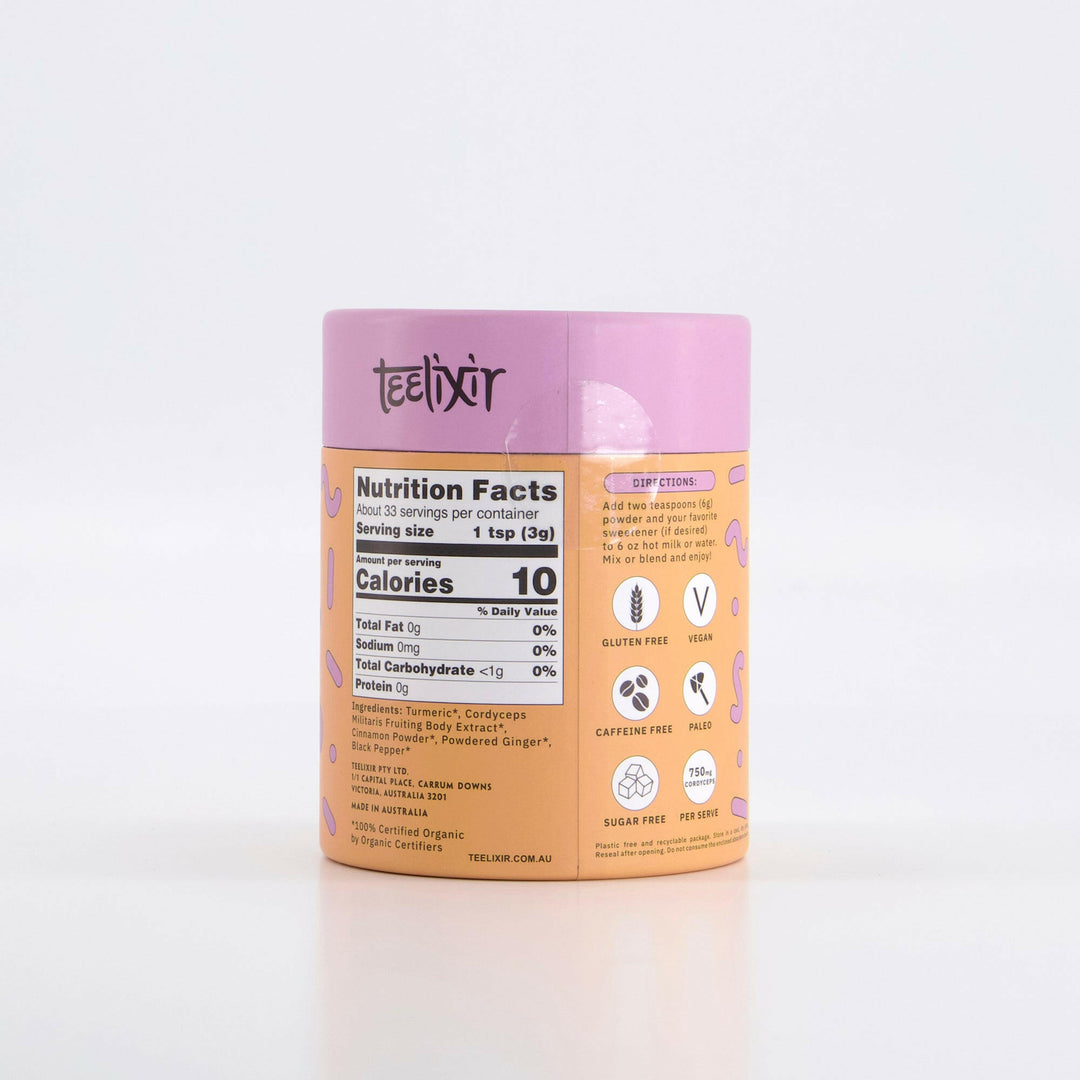 Teelixir Organic Mushroom Turmeric Latte