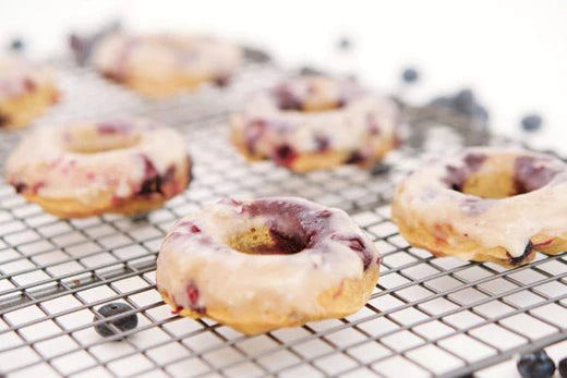 Blueberry Donuts with Turkey Tail Mushroom