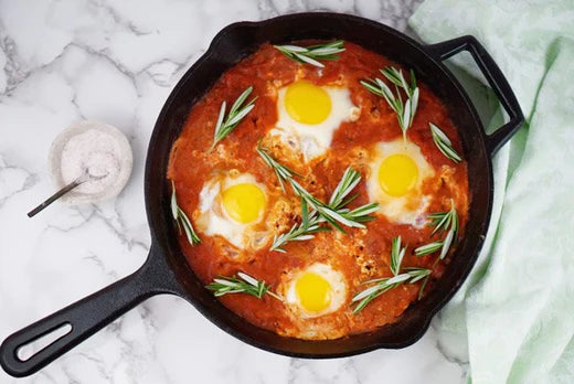 Beet Shakshuka Recipe with Chaga Mushroom (Dairy Free)