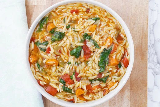 Italian Orzo Soup Recipe with Turkey Tail Mushroom