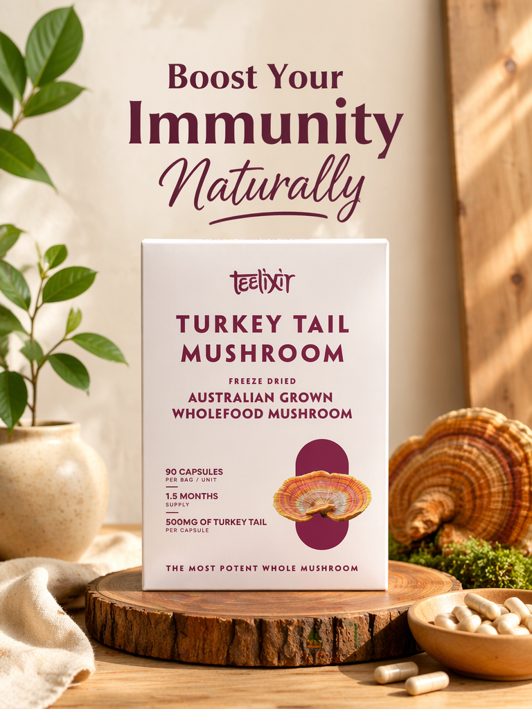 Teelixir Australian Grown Turkey Tail 90 Capsules