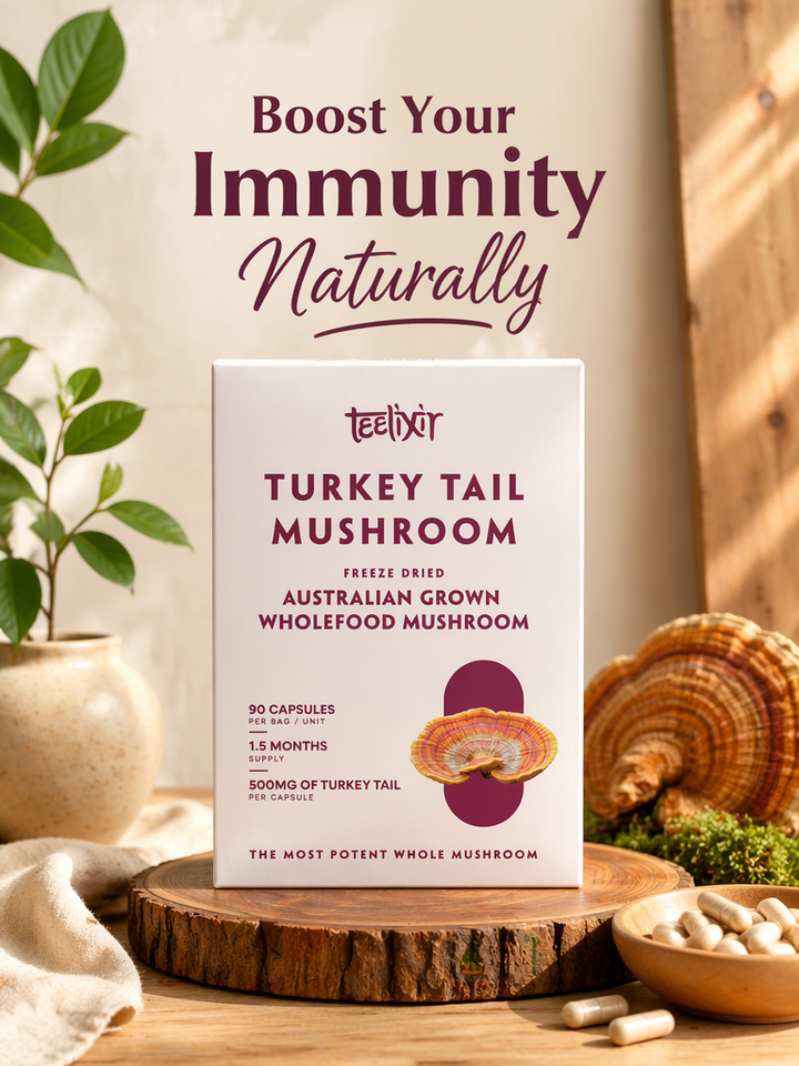 Teelixir Australian Grown Turkey Tail 90 Capsules
