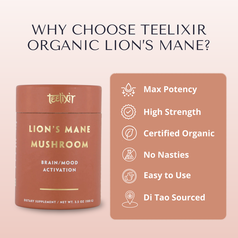 Teelixir Organic Lion's Mane Mushroom (10:1)
