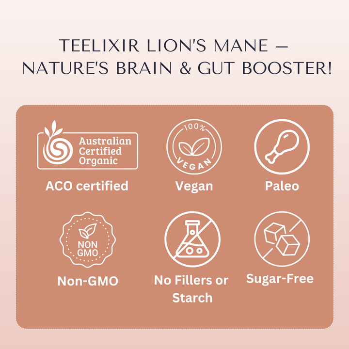 Teelixir Organic Lion's Mane Mushroom