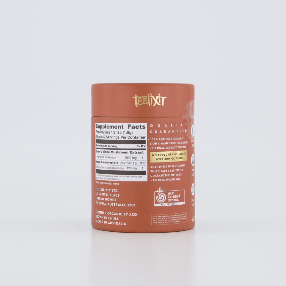 Teelixir Organic Lion's Mane Mushroom (10:1)